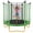 Green + Metal, variant on 5.5 FT Kids Trampoline with Safety Enclosure Net, Indoor Outdoor Toddler Trampoline with Foam Padded Poles Mini Trampoline for Kids Backyard Trampoline
