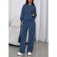 thumbnail image 2 of Conjunto de Sudadera con Capucha y Pantalones Anchos para Mujer PRETTYGARDEN 2 Piezas Talla M, 2 of 8