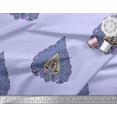thumbnail image 2 of Soimoi Poly Georgette Fabric Leaves & Floral Block Print Fabric by Yard 42 Inch Wide, 2 of 3