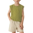 thumbnail image 2 of LEKWK Boys Sleeveless Tank Tops Toddler Cotton Crewneck Comfy Undershirts Lightweight Loose Soft Summer Tops Athletic Running Gym Casual Outfits, 2 of 6
