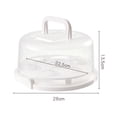 thumbnail image 6 of opvise Transparent 10" Cake Carrier with Lid And Handles 7 Cupcakes Carrier Holder Portable Cake Storage Container Stand A, 6 of 8