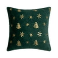thumbnail image 1 of Tyidzon Christmas Tree Embroidered Throw Pillow Cover Snowflake Throw Pillow Christmas Decorative Gift Cushion Cover Without Core Home Decor Throw Pillow Covers, 1 of 1