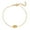 Gold B, variant on Letter Alphabet Bracelet for Women Stainless Steel Bubble Initial Letter Chain Dainty Charm Initial First Name Jewelry H