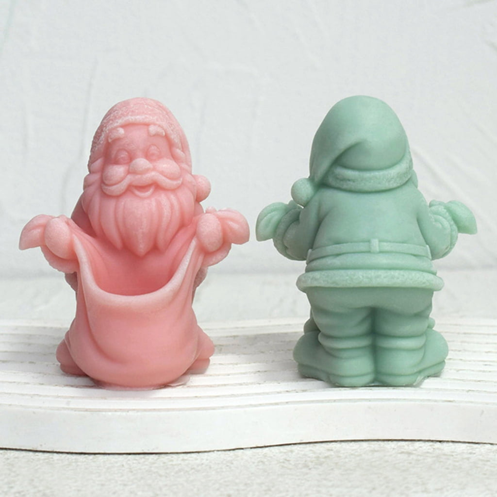 Santa Figurine Silicone Candle Molds for Epoxy Resin Santa Figurine Silicone Candle Molds for Handmade Candle Soap