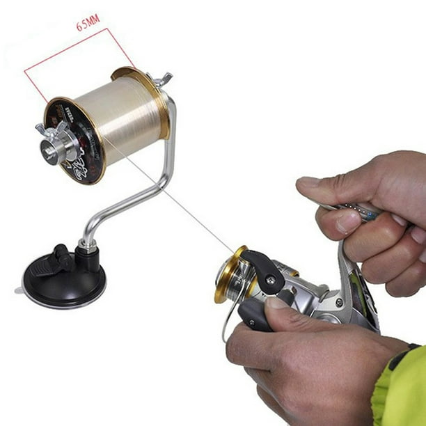 Enrouleur de ligne de pêche facefd dispositif d'enroulement de moulinet de  pêche en aluminium enrouleur de moulinet de pêche en alliage outil de  système d'emballage de bobine de bobine 