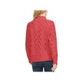 thumbnail image 2 of Vince Camuto Womens Mock Neck Open Stitch Pullover Sweater, 2 of 2