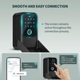 thumbnail image 2 of Moquin Smart Lock Box for House Keys, Fingerprint Lockbox Bluetooth Key Box with 5 Unlock Ways Fingerprint, App Control, Access Card, Passcodes, Manual Key for Airbnb &, 2 of 9