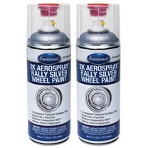Eastwood 2K Catalyzed Aerospray Durable Finish Rally Wheel Silver Urethane Paint 11.5 oz 2 Pack