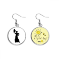 thumbnail image 1 of Fan baile bailarin Pendiente Sol Flor Pendiente Joyas Moda Unbranded M, 1 of 3