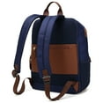 thumbnail image 6 of ELLE Luxe Journey 18L Twill and Vegan Leather Backpack | Navy, 6 of 8