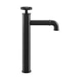 thumbnail image 2 of Avallon Single Hole, Single-Handle Wheel, High Arc Bathroom Faucet in Matte Black, 2 of 11