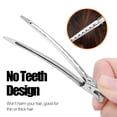 thumbnail image 3 of Duck Billed Clips, 30 count 3.5 Inch Metal  Curl Hair Clips with Holes for Styling, Coloring, Thick Hair Rollers, Salon Use,, 3 of 5