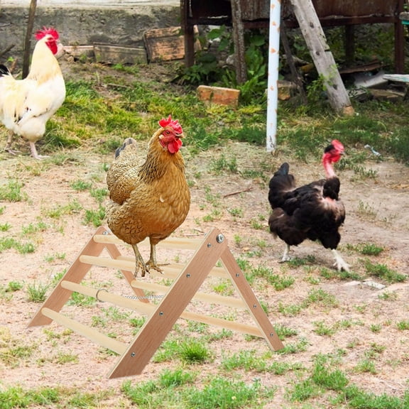 YUYUETIME 1 Pc Brown Wooden for Chicken and Rooster