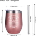 thumbnail image 2 of Inspiration 1952 70th Birthday Gifts for Woman Man Mom Dad Grandmom Aunt Uncle 12 Ounce Double Wall Insulted Rose Gold Stainless Steel Wine Tumbler 70 Years Birthday Present, 2 of 6