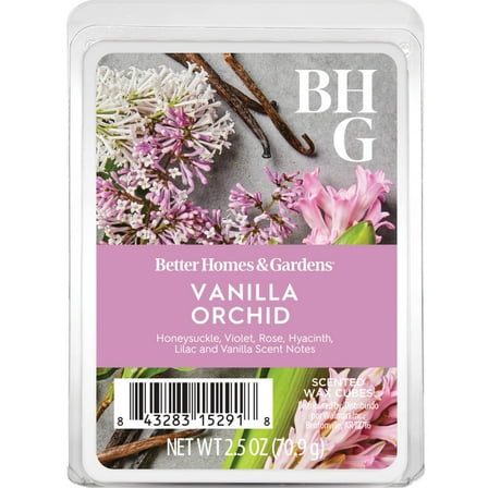 Vanilla Orchid Scented Wax Melts, Better Homes & Gardens, 2.5 oz