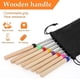 thumbnail image 3 of Palitos extensibles para asar malvaviscos, juego de 8 brochetas telescópicas para Smores y tenedores para perritos calientes con mango de madera, 3 of 5
