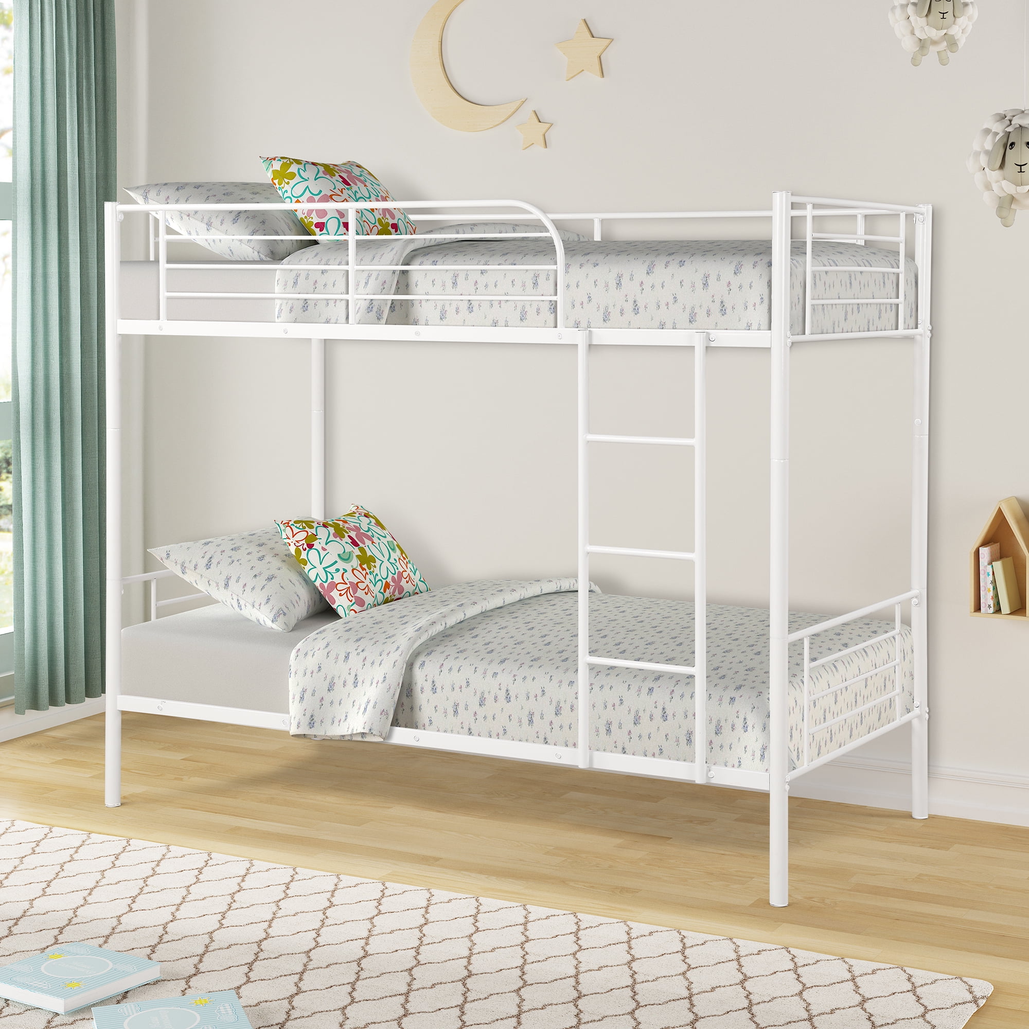 TKOOFN Twin Over Twin Metal Bunk Bed 2 Twin Metal Steel Bed Frame Bed tkoofn-twin-over-twin-metal-bunk-bed-2-twin-metal-steel-bed-frame-bed