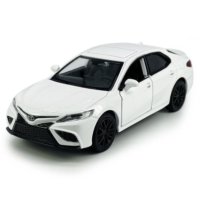 Camry Xse 2022 Modelo De Coche Escala 1/36 Coches De Juguete Fundidos A Presión Aleación De Metal Vehículos Fundidos A Presión Para Niños Puertas Traseras Abiertas Colección De Llantas Negras Para Hom