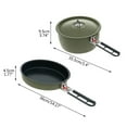 thumbnail image 3 of SIEYIO Nonstick Camping Frying Pan Portable Quick Heating Pot Foldable Cookware Pot for Hiking BBQ Picnic Fishing Easy to Use, 3 of 21
