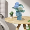 thumbnail image 6 of Vikakiooze Fake Hand Bouquet Plastic Vase Scandinavian Color Vase Wet And Dry Flower Arrangement Container Decorative Crafts, 6 of 6