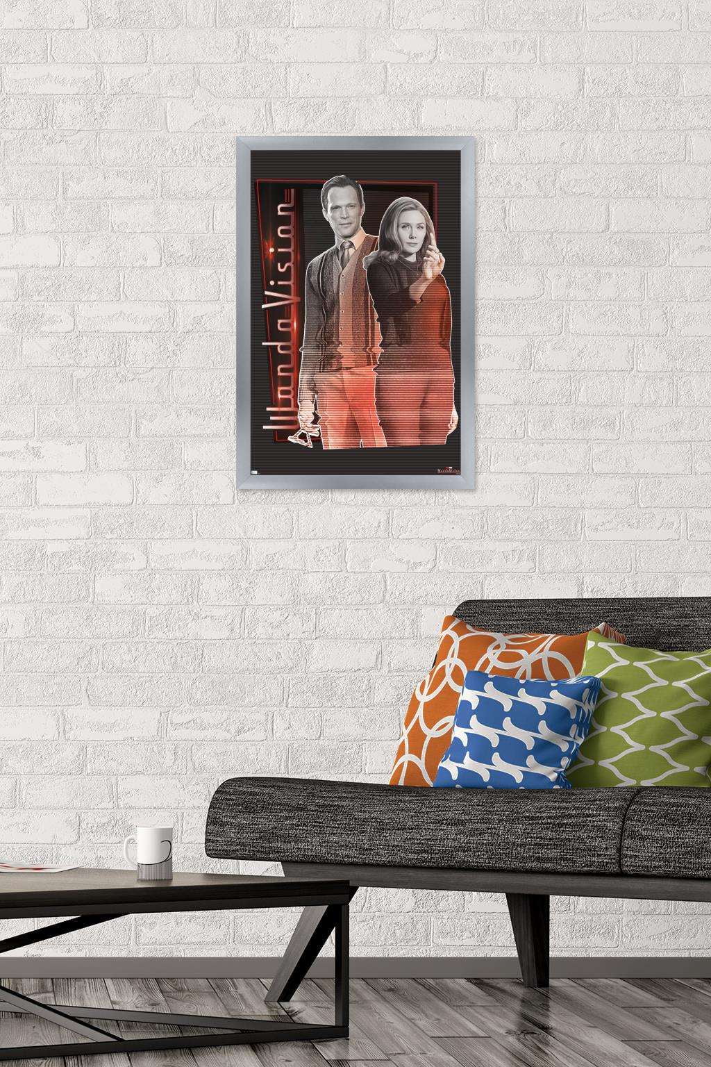 Marvel WandaVision - Together Wall Poster, 14.725" x 22.375", Framed