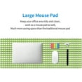 thumbnail image 6 of Green Gingham Large Gaming Mouse Pad 31.5 x 11.8in Desk Keyboard Mat NonSlip Rubber Base with Stitched Edges Versatile for Work, Play, Office, and Home Enhance Your Setup, 6 of 6
