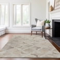 thumbnail image 6 of Addison Rugs Mayfield Washable Cowhide Scallop Diamonds Ivory Rectangle Rug, 10' x 14', 6 of 6