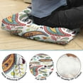 thumbnail image 6 of Boho Meditation Cushion, Paisley Square Pillow for Sitting on Floor and Yoga Practice 22 x 22, 6 of 7
