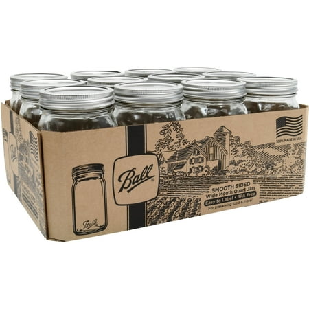 quart mouth wide smooth jars mason ball sided pint