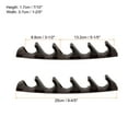 thumbnail image 2 of Uxcell 5 Position Chaise Adjustment Bracket Back Support Adjuster, Brown 4 Pack, 2 of 4