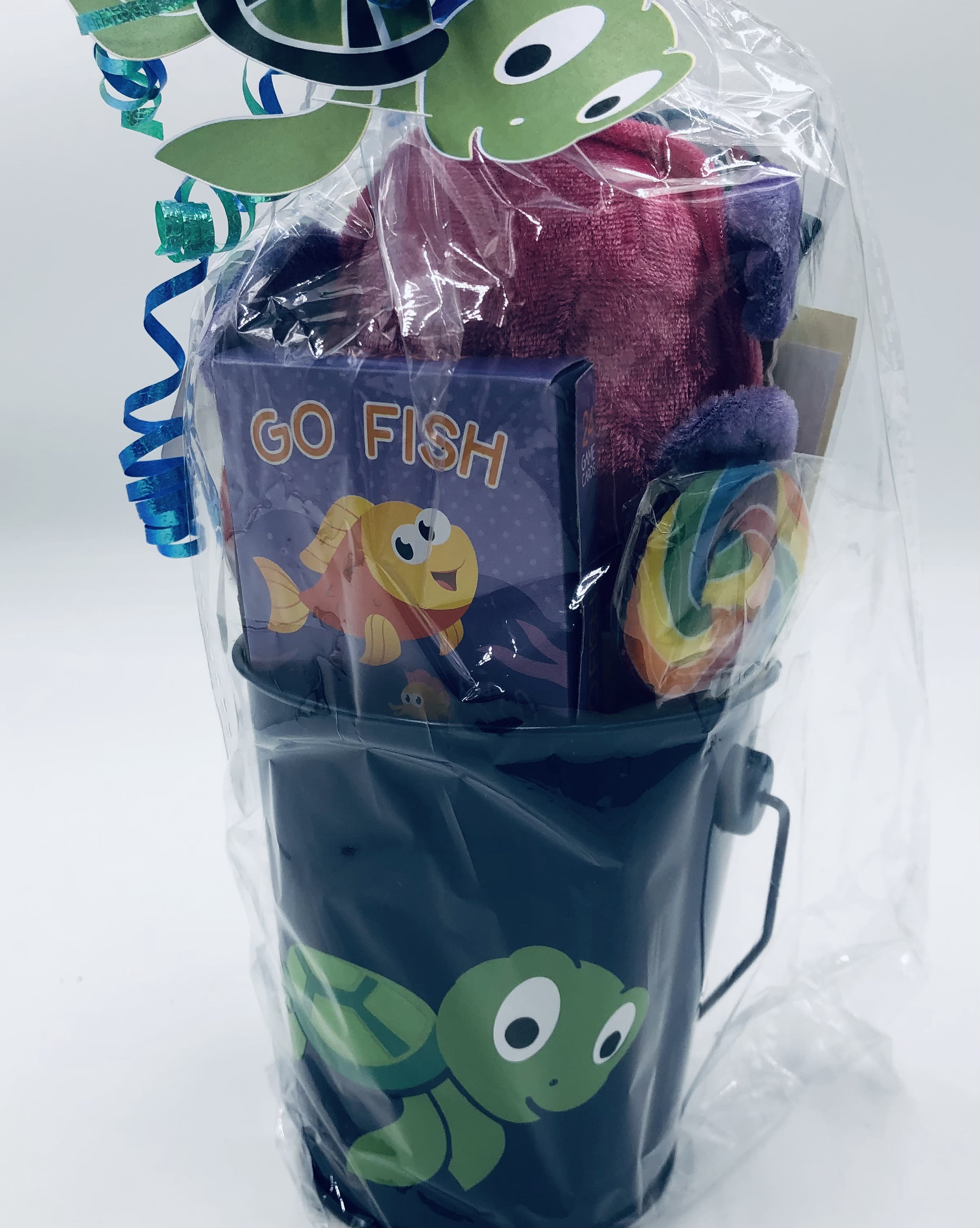 Timeless Desserts Turtle Gift Basket Sea Life Personalized Birthday Ocean Theme Crafts
