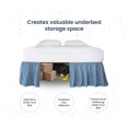 thumbnail image 3 of SGI Bedding 9 Inch Ruffled Bed Skirt | Microfiber Bed Skirt | Fade Resistant, Wrinkle Free, Anti-static, Decorative, Extra Storage Space, Clutter-Free |King, Mediterranean Blue, 3 of 8