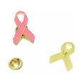 thumbnail image 2 of Milue 10Pcs Fashion Brooch Pink Ribbon Cancer Awareness Enamel Brooch Lapel, 2 of 7