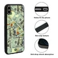 thumbnail image 2 of WIRESTER Shockproof Soft Rubber Cover Case for Apple iPhone X, Benjamin Franklin Dollar Pattern, 2 of 5