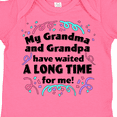 thumbnail image 4 of Inktastic My Grandma and Grandpa Have Waited a Long Time for Me Boys or Girls Baby Bodysuit, 4 of 5