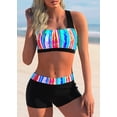 thumbnail image 5 of 2023 Women High Waist Tankini Summer New Design Printing Swimwear Swimsuit Bikini Bathing Suit Two Piece Set Beach Weart XS-8XL, 5 of 7