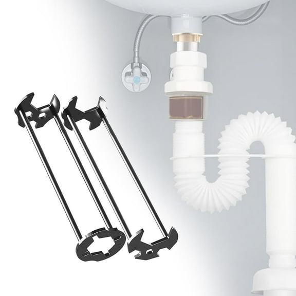 colaxi Multifunctional Sink Wrench Manual Tool Comfortable Grip Easy to Use Faucet Wrench Socket Wrench for Home Kitchen Sink Toilet A and B