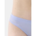 thumbnail image 4 of No Boundaries Women's Fit Stretch Thong Panties, 3-Pack, Sizes XS - 3XL, 4 of 6