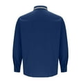 thumbnail image 5 of Timoontee Men's Casual Shirts Relaxed Long Sleeve Crew Neck Button Down Shirts Lightweight Solid Color Warm Shirts with Pocket Navy XXXL, 5 of 6