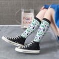 thumbnail image 3 of Lsque Dinosaur Printed Crew Socks Men's Women's LightWeight Thin Casual Calf Socks ,Knee High Socks,Cotton Socks, 3 of 9