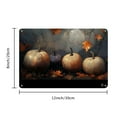 thumbnail image 2 of Vintage Pumpkin Halloween Metal Tin Sign - Rustic Fall Wall Art Decor for Home, Cafe, Bar, Garage - Ready to Hang, 12x8 Inch, Iron, Seasonal Autumn Theme, Warm Orange &amp; Brown Palette, 2 of 8