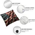 thumbnail image 6 of nygtbtfer Decorations Pillow Covers American Flag Stars Stripes Throw Pillow Case Decorative Pillow Case for Memorial Day Home Sofa Couch, 2 Pack White, 6 of 7