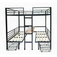thumbnail image 6 of Transformable Full Size Loft Bed with Table Set - Full over Full Bunk, 6 of 9