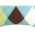 thumbnail image 3 of Argyle Aqua Quilted Accent Pillow, 3 of 4