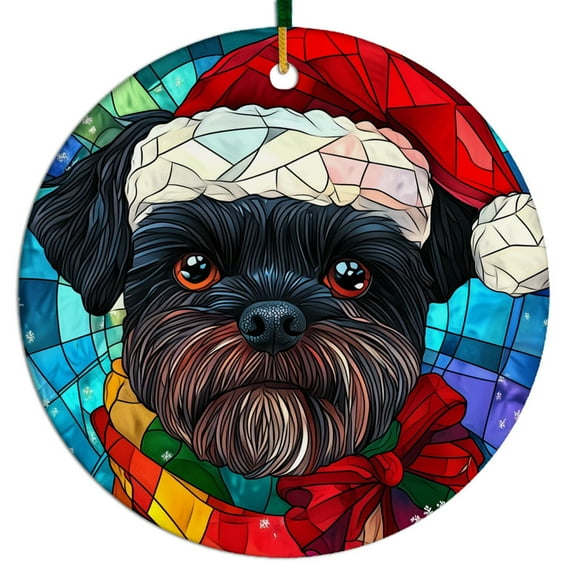 Christmas Haging Ornaments 2025 - Affenpinscher Dog Ornament Gift Exchange, Affenpinscher Dog Christmas Tree Decor Ornament, Holiday Keepsake,
