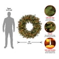 thumbnail image 5 of National Tree Company Pre-Lit Artificial Christmas Wreath, Green, Wintry Pine®, Clear Lights, Decorated with Pine Cones, Berry Clusters, Frosted Branches,  48 Inches, 5 of 5