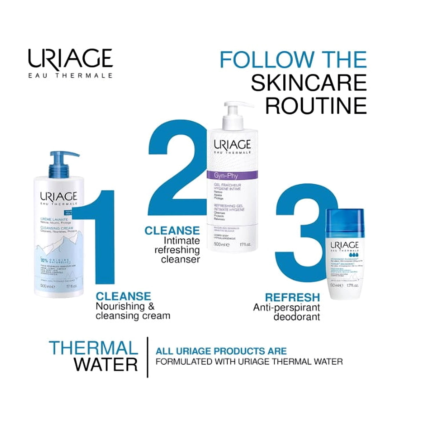 Uriage Gyn-Phy Refreshing Gel Intimate Hygiene 17 Ounce