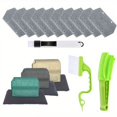 thumbnail image 1 of 16pcs Cleaning Brush, Handheld Crevice Brush, Groove Door Window Track Groove Corner Crevice Brush, Sliding Door Cleaning Brush, Tile Blinds Cleaning Brush, 1 of 4