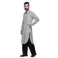 thumbnail image 3 of Atasi Kurta Pathani pour Hommes à Col Classique à Manches Longues Salwar Ensemble de Kurta de Mariage, 3 of 5