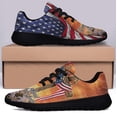 thumbnail image 3 of JuStHave Faith The Old Rugged Cross ChriStan Cross American flag Shoes Sneakers Black Size 8, 3 of 7